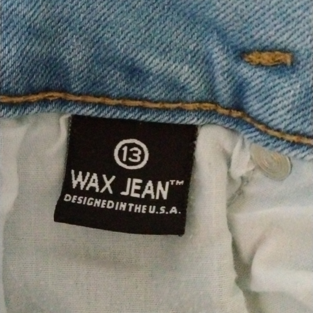Women's Wax Jeans, Size 13 Juniors. - Picture 4 of 7